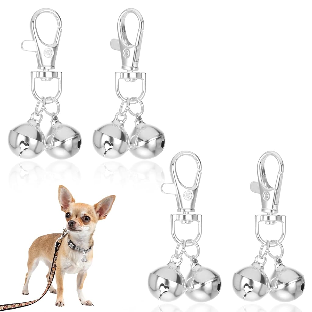 Qpets® 4 Pcs Mini Dog Collar Bells Qpets® 4 Pcs Mini Dog Collar Bells